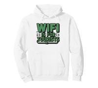 Old School Lan Party Gamer Ethernet Only No Wifi Needed Pullover Hoodie