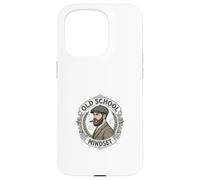 Old School Mindset Vintage Gentleman Grit Style Design Case for iPhone 15 Pro