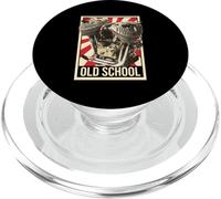 Old School Motorcycle Engine Vintage Biker Design - Retro PopSockets PopGrip for MagSafe