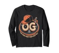 Old School OG Tshirt Hip Hop Vinyl CDs Tapes 80s 90s Retro Long Sleeve T-Shirt