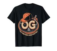 Old School OG Tshirt Hip Hop Vinyl CDs Tapes 80s 90s Retro T-Shirt