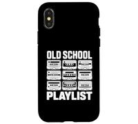 Old School Playlist Retro 80s 90s Cassette Tape Music Case for iPhone X/XS