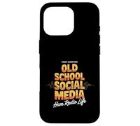Old School Social Media Ham Radio Life Funny Case for iPhone 16 Pro