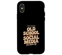 Old School Social Media Ham Radio Life Funny Case for iPhone X/XS