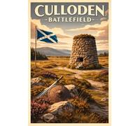 Old-School-Soldier Culloden Battlefield Scotland Wall Art Print | Scenic Travel Print | Classic Destination Decor | A4 265gsm