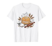 Old School Southern Biscuit Baker Vintage Kitchen Art Baking T-Shirt