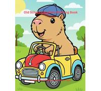 Old SchoolCapybara Coloing Book: Bold and Easy Large Print Pages for Kids and Toddlers, Simple Old-School Comic Style Jungle Animals Artwork for Creative Relaxation and Stress Relief