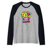 Old Schools Mom 90s Style Born the 90s Cartoon Generation Raglan Baseball Tee