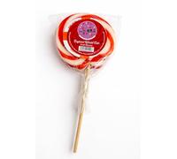 Old Scool Sweets Berry Burst Flavour Swirly Retro Lollipop, Handmade in England, Gelatine Free for Birthdays, Weddings, Social Gatherings Quality Lolly