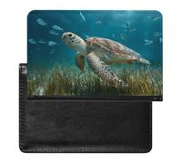 Old Sea Turtle Passport Covers with Card Slots