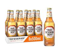 Old Session Hen Beer 8 x 500ml Bottles - Easy Drinking British Session Ale with Smooth Malt and Balanced Hops, Refreshing Beer at 3.4% ABV in Classic Bottle Pack