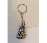Old Ship - Endeavour PP-T14 made of fine English Pewter on a split ring keyring
