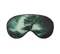 Old Ship Sinking Stormy Sea Blackout Sleep Mask for Side Sleeper Soft Covers for Travel Essentials Nap