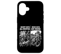 Old Skool 90s Rave All Nighter Day Raver Skeleton Raving Case for iPhone 16
