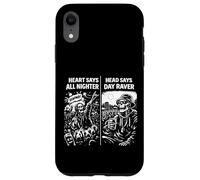 Old Skool 90s Rave All Nighter Day Raver Skeleton Raving Case for iPhone XR