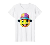 Old Skool 90s Raver, Bucket Hat, House & Techno Rave, Raving Value Graphic T-Shirt, Women, White, M