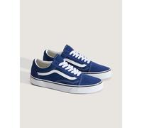 Old Skool Leather Trainers Navy Blue