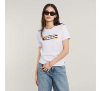 Old Skool Logo Top - White - Women XS