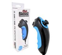 Old Skool Nunchuk Controller, Compatible with Wii or Wii U - Black