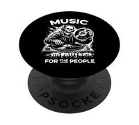 Old Skool Rave Music, Raving DJ Sound System, Raver PopSockets Adhesive PopGrip