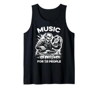 Old Skool Rave Music, Raving DJ Sound System, Raver Tank Top