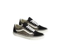 Old Skool Shoes in Black & Leopard