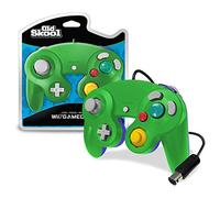 Old Skool Wired Nintendo Gamecube / Wii Compatible Controller (Green/Blue)
