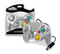 Old Skool Wired Nintendo Gamecube / Wii Compatible Controller (Silver)