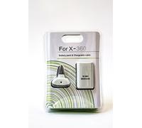 Old Skool Xbox 360 Play & Charge Kit Battery and Charging cable -White