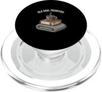 Old Soul Priorities Funny Nap Tea Books Grandpa Energy PopSockets PopGrip for MagSafe