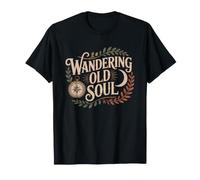 Old Soul Vintage Compass Map Retro Identity Illustration T-Shirt