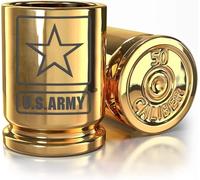 Old Southern Brass Gold shot glass - US ARMY