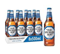 Old Speckled Hen Low Alcohol Beer 8 x 500ml Bottles - Smooth and Malty Alcohol Free British Pale Ale with Full Flavour Taste, Premium Low ABV Ale at 0.5% ABV