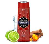 Old Spice Captain Shower Gel & Shampoo For Men 400 ml, 3-in-1, Long-lasting Fresh