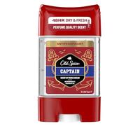 Old Spice Captain Antiperspirant & Deodorant Clear Gel Stick for Men 70ml, Perfume Quality Scent & 48H Dry and Fresh, Anti-White Mark Technology (pack of 6)