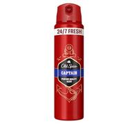 Old Spice Captain Deodorant Body Spray 200ml | 24/7 freshness, long-lasting perfume scent, odour protection, 0% Aluminium Salts, invisible on clothes