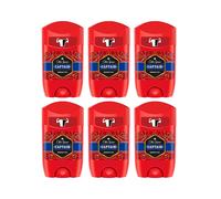 Old Spice Captain Deodorant Stick, 50 ml (Pack of 6)