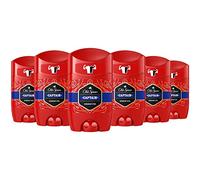 Old Spice Captain Deodorant Stick For Men 6x50 ml, 48H Fresh, 0% Aluminium Salts, Anti-White Marks and Yellow Stains