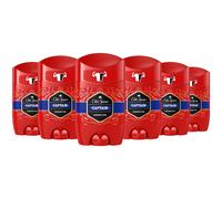 Old Spice Captain Deodorant Stick For Men 6x50 ml, 48H Fresh, 0% Aluminium Salts, Anti-White Marks and Yellow Stains