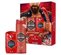 Old Spice Captain Gift Set For Men With Captain Deodorant Stick And Shower Gel, 24/7 Fressshhh With Daily Use, Long Lasting Perfume Quality Scent