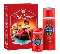 Old Spice Captain Gift Set For Men With Captain Deodorant Stick And Shower Gel, 24/7 Fressshhh With Daily Use, Long Lasting Perfume Quality Scent