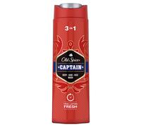 Old Spice Captain Shower Gel & Shampoo for Men, 3-in-1, Long-lasting Fresh, 400 ml