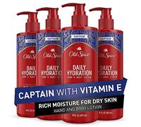 Old Spice Daily Hydration Hand & Body Lotion With Vitamin E, 16 Fl Ounce, Pack of 4