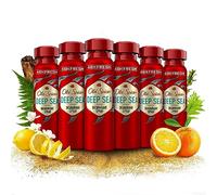 Old Spice Deep Sea Deodorant Body Spray For Men 150 ml, 48H Fresh, 0 Percent Aluminium Salts, Anti-White Marks and Yellow Stains x6