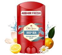 Old Spice Deep Sea Deodorant Stick for Men, 50 ml, 48H Fresh, Long-Lasting Fragrance in Perfume Quality, 0% Aluminium Salts, No Stains on Black and White, Made from 50% Recycled Plastic