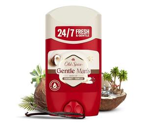 Old Spice Gentle Man's Coconut + Vanilla Deodorant Stick for Men, 50 ml, 24/7 Fresh & Nourishing, Gentle on the Skin, Fresh with Daily Use