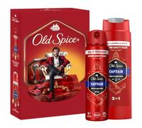 Old Spice Gentleman Gift Set For Men With Captain Deodorant Spray And Shower Gel, 24/7 Fressshhh With Daily Use, Long Lasting Perfume Quality Scent