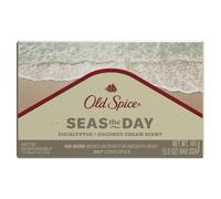 Old Spice Men's Bar Soap Seas The Day Eucalyptus and Coconut Cream Scent 10x More Moisturizers for Smooth Skin with Mild Exfoliators & Plant Ba