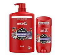 Old Spice Mens Shower Gel and Deodorant Stick Nightpanther Bundle, Value Pack, Body Wash for Men 1000ml and Aluminium Free Roll On Deodorant 85ml