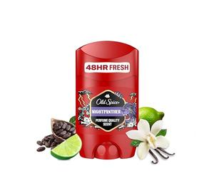 Old Spice Nightpanther Deodorant Stick for Men, 50 ml, 48H Fresh, Long-Lasting Fragrance in Perfume Quality, 0% Aluminium Salts, No Stains on Black and White, Made from 50% Recycled Plastic